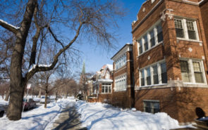 North Humboldt Boulevard in the Logan Square neighborhood of Chicago, on the Northwest Side