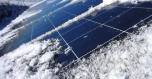 solar panel snow removal