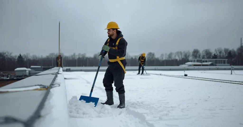 commercial roof snow removal