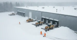 warehouse snow removal