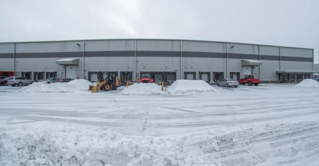 warehouse snow removal