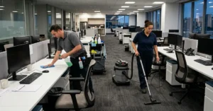 Commercial office cleaning